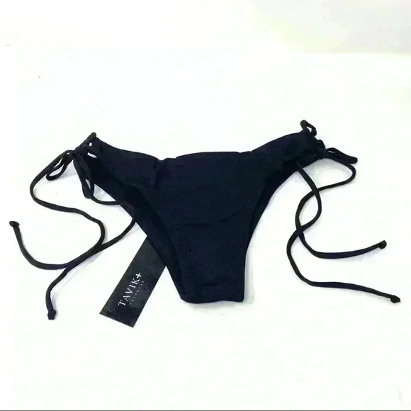 Tavik Bebe Black Minimal Coverage Swim Bottom M - Picture 3 of 6